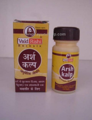 Vaid Rishi Herbals, ARSH KALP, 6 Capsules, Very Effective For Piles